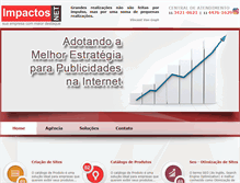 Tablet Screenshot of impactosnet.com.br